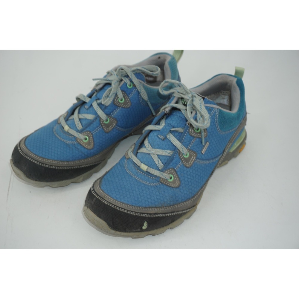 Ahnu Shoes Blue Vibram Trail Hiking Sneakers Mesh Low Outdoor Women's Size 8